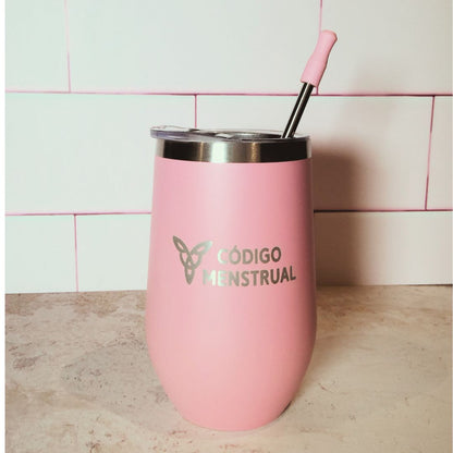 Vaso 450ml con popote