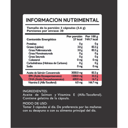 Omega 3 - Aceite de Salmón