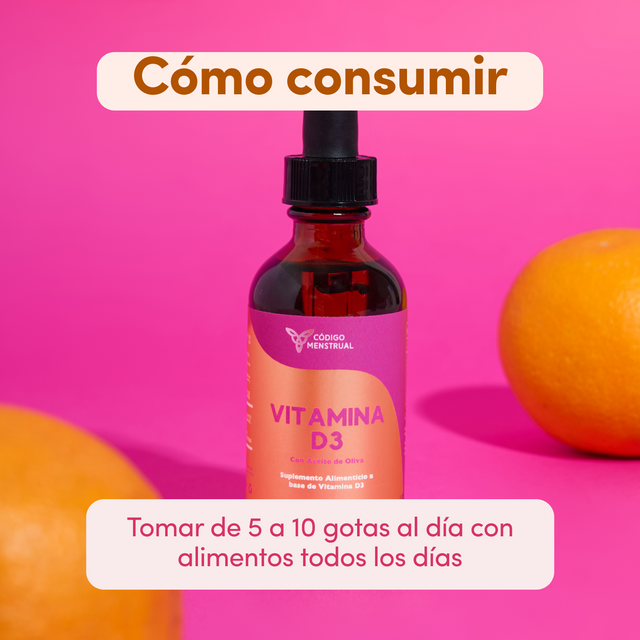 Vitamina D3 con aceite de oliva en gotero