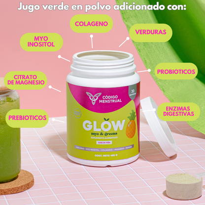 GLOW myo&greens- jugo verde en polvo